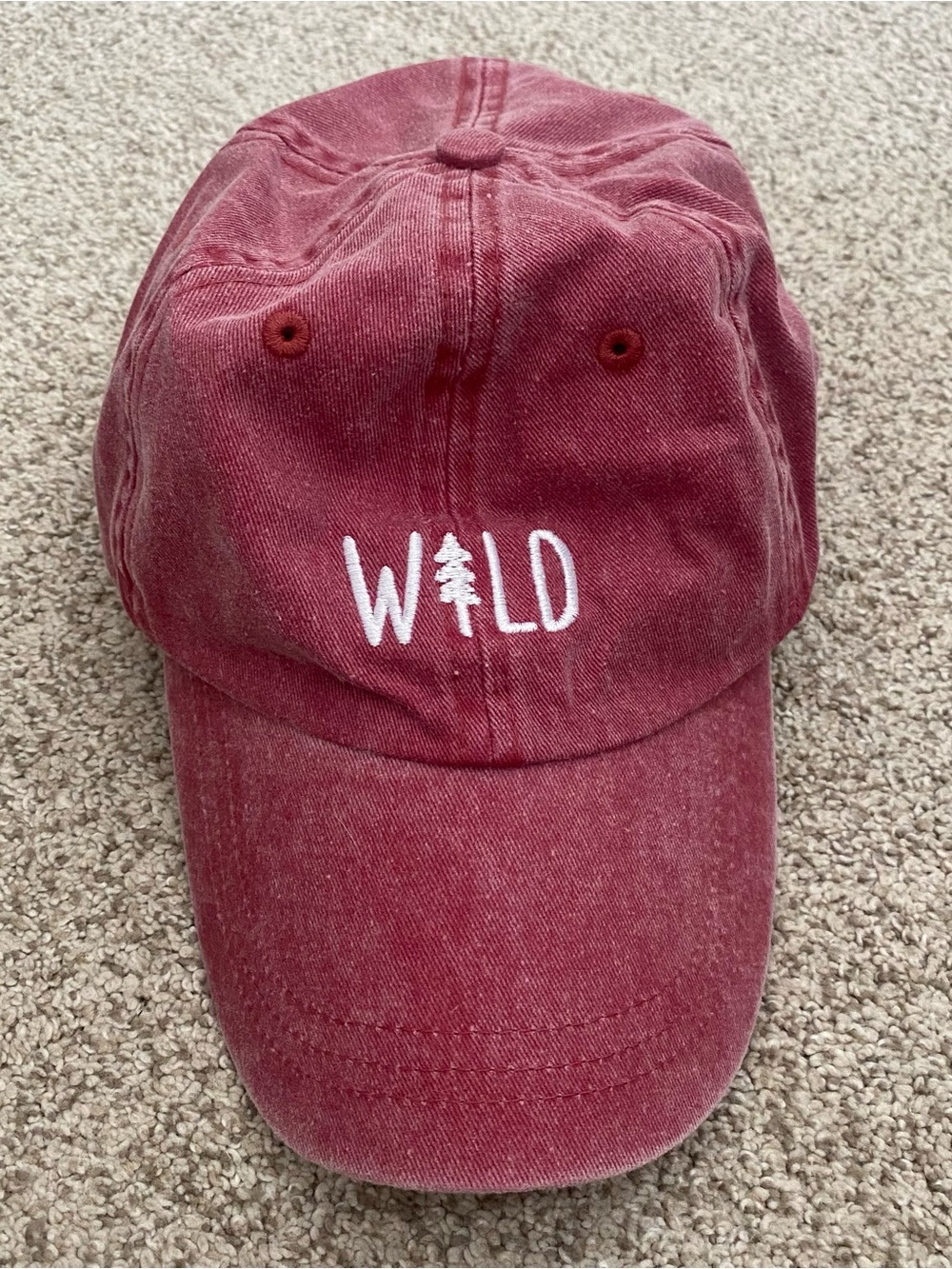 WILD Embroidered Tree Baseball Cap